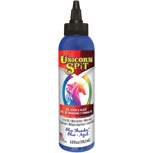 Unicorn Spit Wood Stain & Glaze 4oz-Blue Thunder -5770-008 - 076818004288