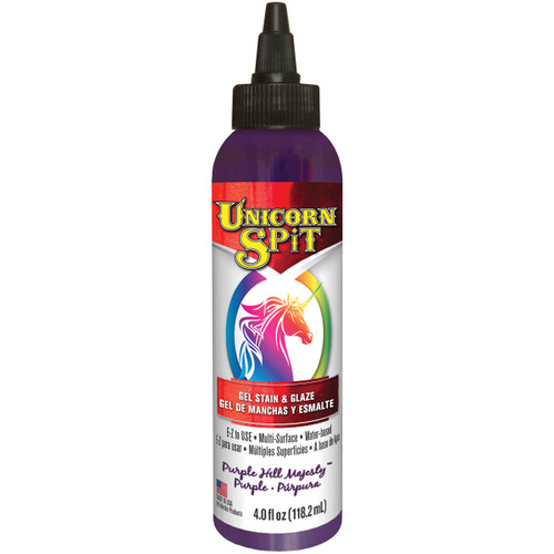Unicorn Spit Wood Stain & Glaze 4oz-Purple Hill Majesty - 5770-009 - 076818004295