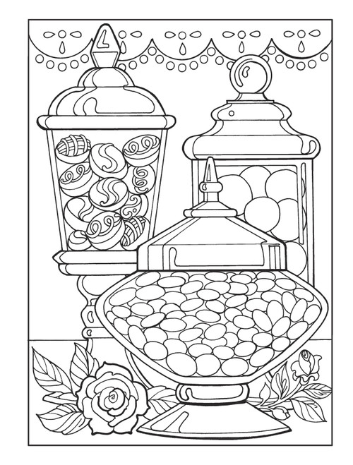 Creative Haven: Designer Desserts Coloring Book-Softcover B6496320