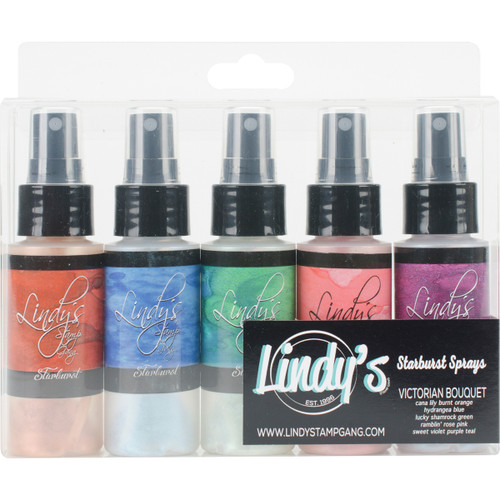 Lindy's Stamp Gang Starburst Sprays 2oz 5/Pkg-Victorian Bouquet - SS-SET-12 - 818495011919