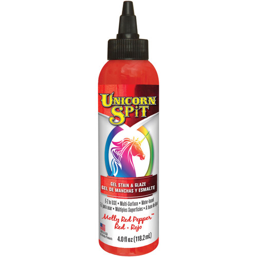 Unicorn Spit Wood Stain & Glaze 4oz-Molly Red Pepper - 5770-002 - 076818004226