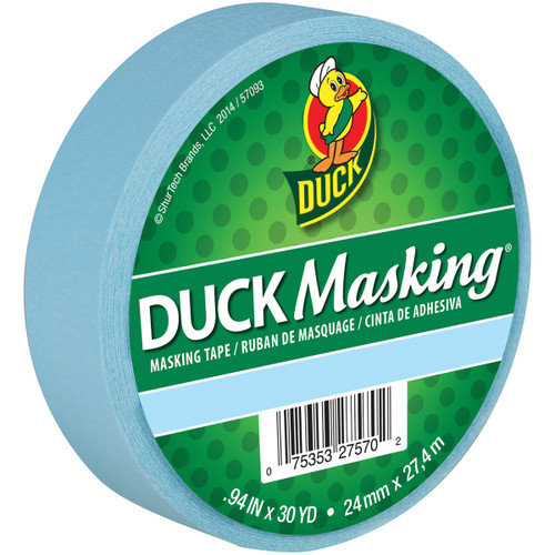 Duck Masking Tape .94"X30yd-Light Blue DMT10-40881 - 075353275702