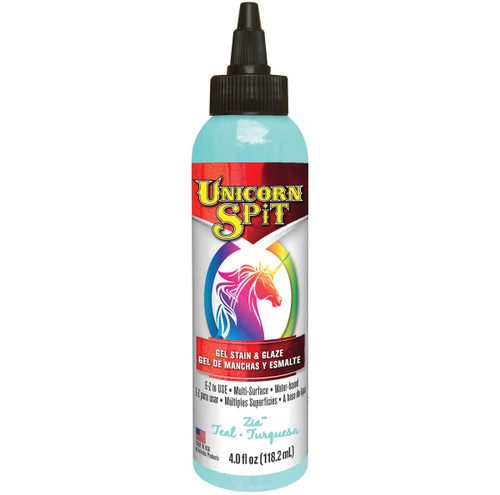 Unicorn Spit Wood Stain & Glaze 4oz-Zia Teal - 5770-006 - 076818004264