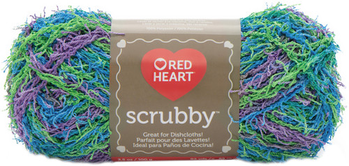 Red Heart Scrubby Yarn-Capri E833-940 - 073650009341