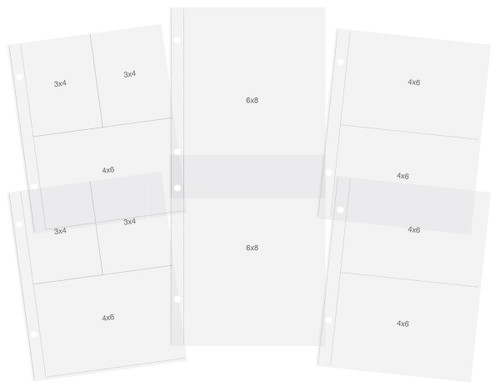 Simple Stories Sn@p! Pocket Pages For 6"X8" Binders 12/Pkg-Variety Pack SS10439 - 811958031103