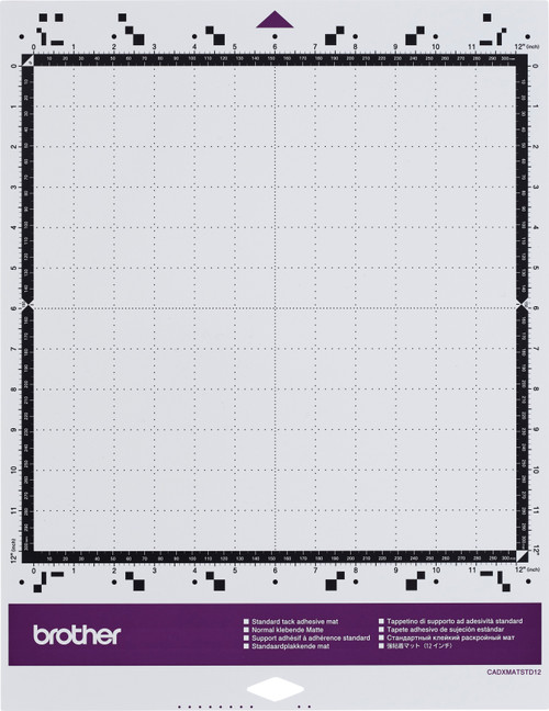 Brother ScanNCut SDX125 Standard Tack Adhesive Mat-12"X12" - XMATST12 Brother ScanNCut SDX125 Standard Tack Adhesive Mat-12"X12" - XMATST12