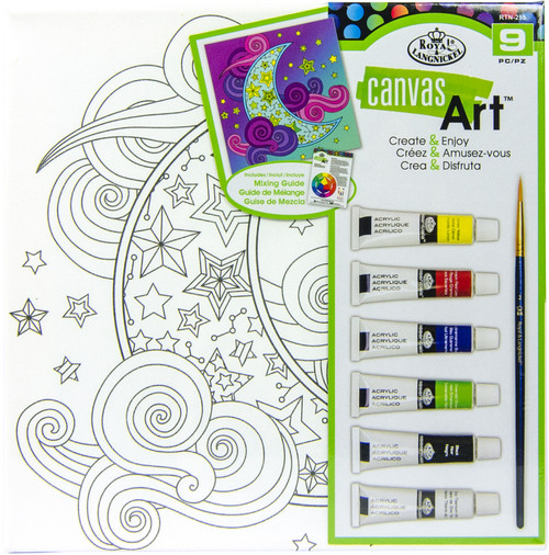 Royal & Langnickel(R) Canvas Art Markers Kit 10"X10"-Moon - RTN-255 - 090672373380