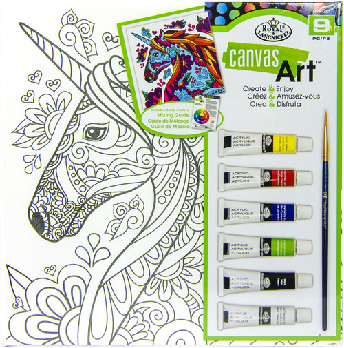 Royal & Langnickel(R) Canvas Art Markers Kit 10"X10"-Unicorn - RTN-251 - 090672373328 Royal & Langnickel(R) Canvas Art Markers Kit 10"X10"-Unicorn - RTN-251 - 090672373328