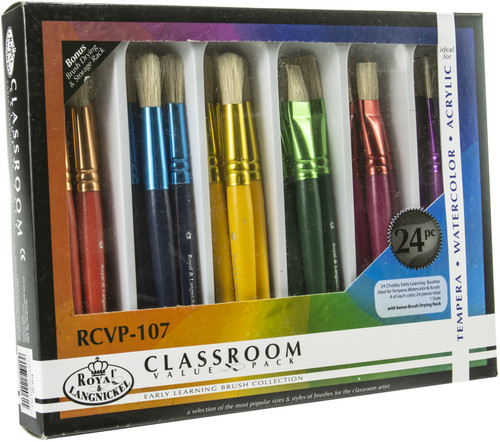 Royal & Langnickel(R) Early Learning Chubby Brush Box Set-24/Pkg - RCVP-107 Royal & Langnickel(R) Early Learning Chubby Brush Box Set-24/Pkg - RCVP-107