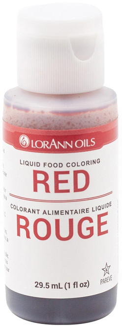 LorAnn Oils Liquid Food Coloring 1oz-Red -LFC-1100