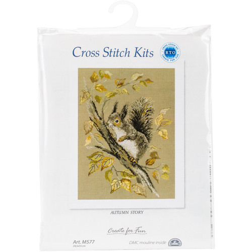 RTO Counted Cross Stitch Kit 9.75"X13"-Autumn Story (14 Count) M577 - 4603643179957