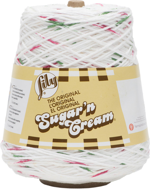 Lily Sugar'n Cream Yarn - Cones-Holly Jolly - 103002-2717 - 057355428409 Lily Sugar'n Cream Yarn - Cones-Holly Jolly - 103002-2717 - 057355428409