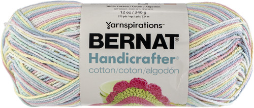 Bernat Handicrafter Cotton Yarn 340g - Ombres-Pretty Pastels - 162034-34002 - 057355431324