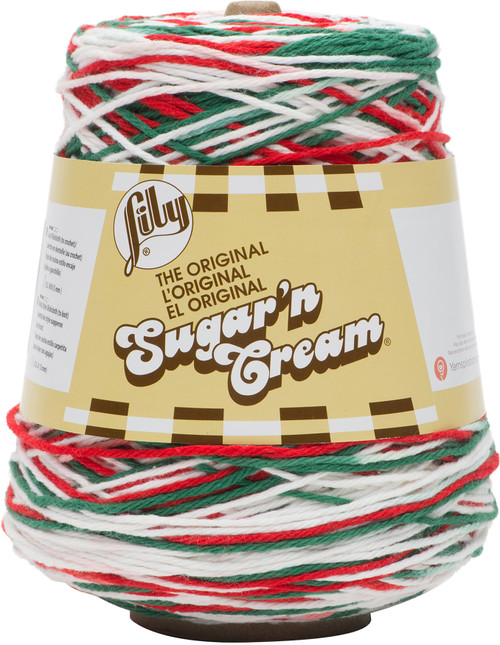 Lily Sugar'n Cream Yarn - Cones-Mistletoe - 103002-2716 - 057355428393