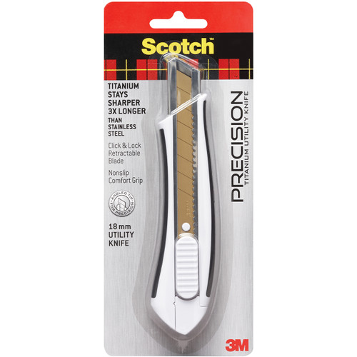 Scotch Titanium Snap-Off Utility Knife-Large TI-KL - 051141976549