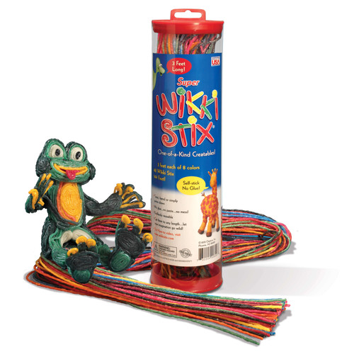 Super Wikki Stix 3' 48/Pkg-Assorted Colors - WIK809