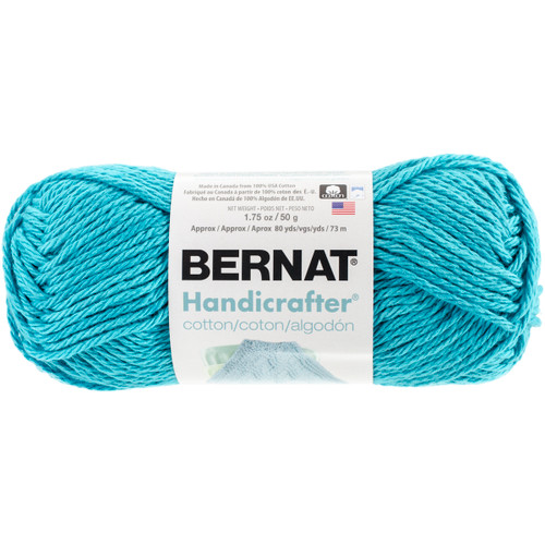 Bernat Handicrafter Cotton Yarn - Solids-Mod Blue - 162101-1111 - 057355393080