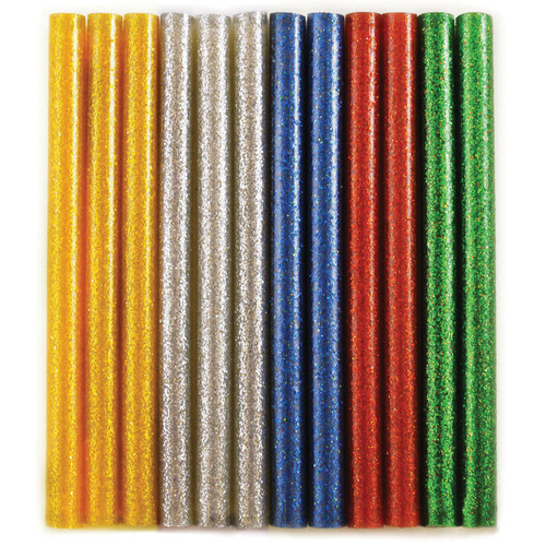 CraftMedley Dual-Temp Mini Glitter Glue Sticks 12/Pkg-.27"X4" GL680