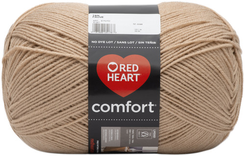 Red Heart Comfort Yarn-Tan E707D-3167 - 067898051767