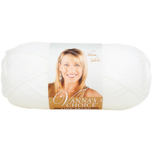 Lion Brand Vanna's Choice Yarn-White 860-100 - 023032861005