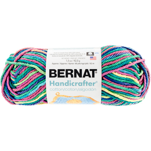Bernat Handicrafter Cotton Yarn - Ombres-Psychedelic - 162102-2600 - 057355393516