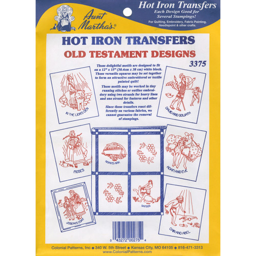 Aunt Martha's Iron-On Transfer Collection-Old Testament - TPC3-3375 - 043272002754