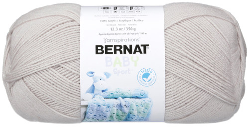 Bernat Baby Sport Big Ball Yarn - Solids-Baby Grey - 163121-21048 - 057355376397 Bernat Baby Sport Big Ball Yarn - Solids-Baby Grey - 163121-21048 - 057355376397