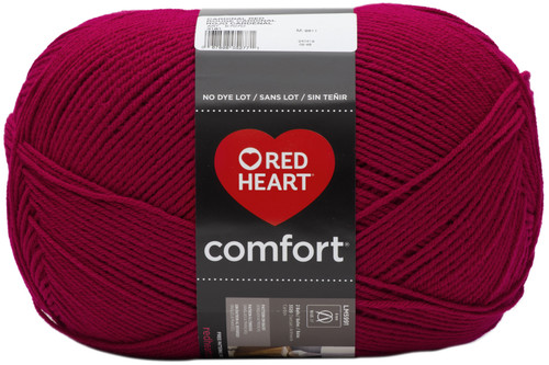 Red Heart Comfort Yarn-Cardinal Red - E707D-3181 - 067898052771