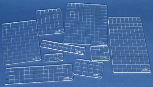Tim Holtz Acrylic Stamping Grid Blocks-9/Pkg GBXL