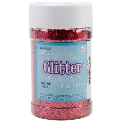 Sulyn Glitter 4oz-Red - SUL4OZ-51124 - 717968511249