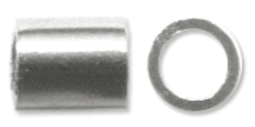 Beadalon Crimp Tubes Size 2 1.5g-Silver-Plated - JFCT2-S1.5G - 035926054431