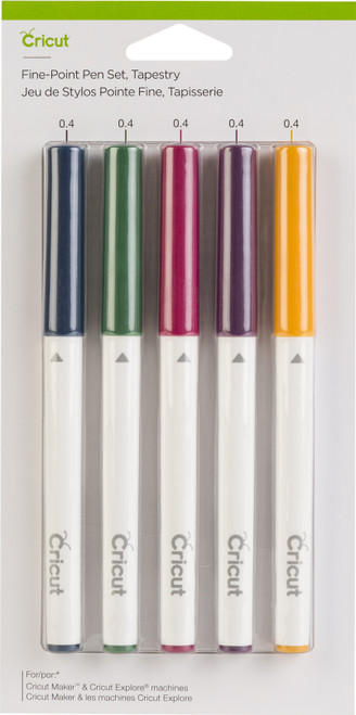 Cricut Extra Fine Point Pen Set 5/Pkg-Tapestry -2004585 - 093573595745