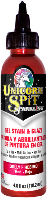 Unicorn Spit Sparkling Wood Stain & Glaze 4oz-Dolly Firebird - 5775-003 - 076818006237