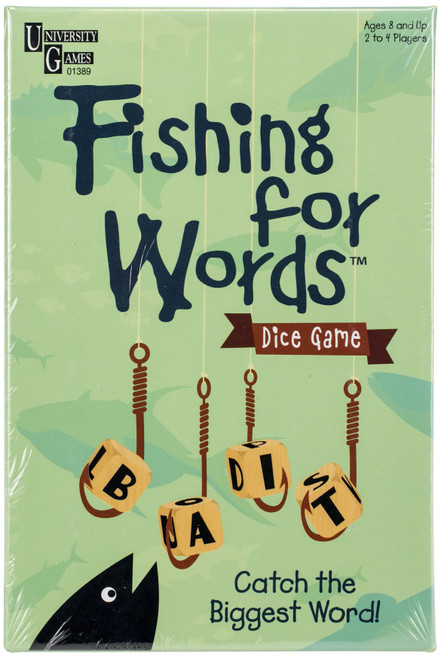 University Games Fishing FOr Words Dice Game- - UG1389 - 794764013894