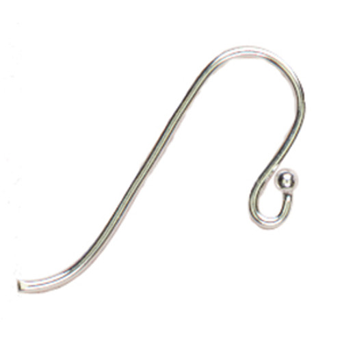 Cousin Sterling Elegance Genuine 925 Silver Beads & Findings-Small Ball Hooked Earrings 8/Pkg - A50026LR-27