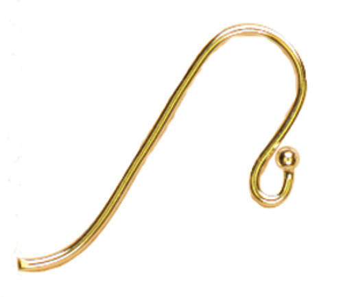 Cousin 14k Plated Gold Elegance Beads & Findings-Small Ball Hooked Earrings 8/Pkg G2949727