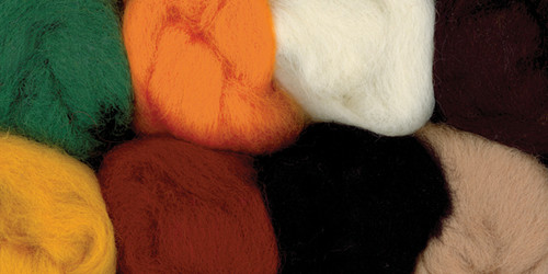 Wistyria Editions Wool Roving 15" .25oz 8/Pkg-Naturals WR-852