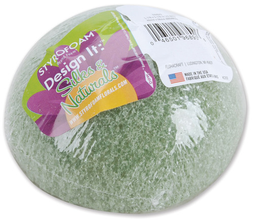 FloraCraft FloraFoM Half Ball-1.9"X3.8" - FAHB42 - 046501968906 FloraCraft FloraFoM Half Ball-1.9"X3.8" - FAHB42 - 046501968906