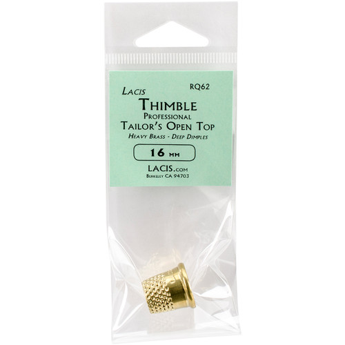 Lacis Open Top Tailor's Thimble-Size 16mm RQ62-16 - 824649007707