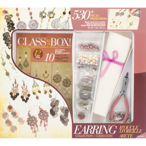Cousin Jewelry Basics Class In A Box Kit-Gold & Copper Earrings A50026MH-007 - 016321040786