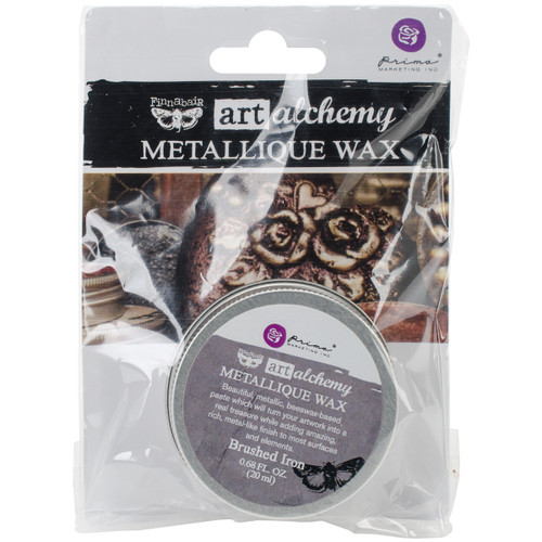 Finnabair Art Alchemy Metallique Wax .68 Fluid Ounce-Brushed Iron - AAMW-64009 - 655350964009