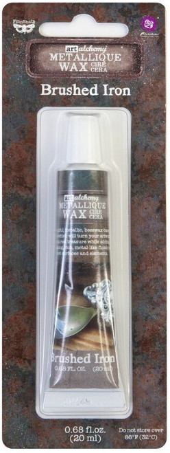 Finnabair Art Alchemy Metallique Wax .68 Fluid Ounce-Brushed Iron - AAMW-64009 - 655350964009