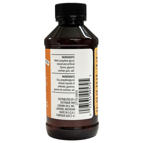 LorAnn Bakery Emulsions Natural & Artificial Flavor 4oz-Cookie Butter - 0806-0776 LorAnn Bakery Emulsions Natural & Artificial Flavor 4oz-Cookie Butter - 0806-0776