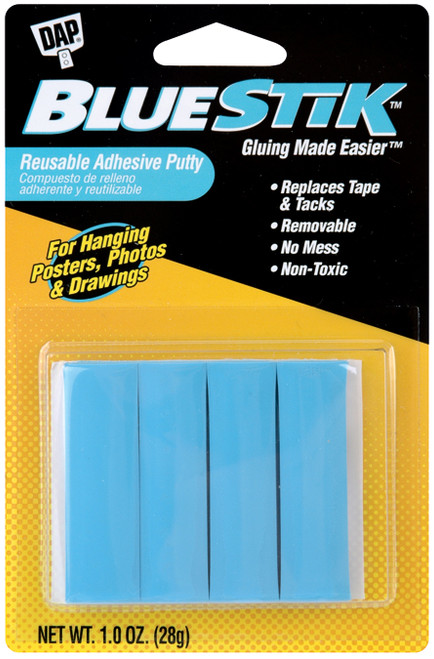 DAP BlueStik Reusable Adhesive Putty-1oz 01201 - 070798012011