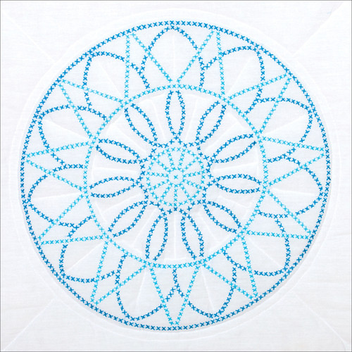 Jack Dempsey Stamped White Quilt Blocks 18"X18" 6/Pkg-XX Dream Catcher - 732 703