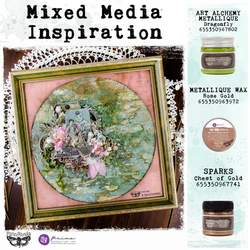 Finnabair Art Alchemy Metallique Wax .68 Fluid Ounce-Rose Gold - AAMW-63972