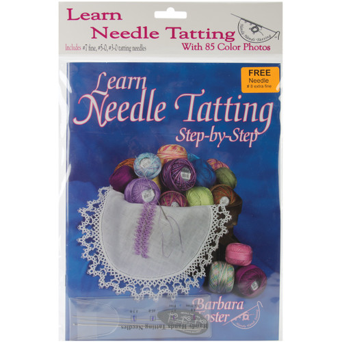 Handy Hands Learn To Tat Step-By-Step Kit-W/#7, #5-0, #3-0 Needles & Threader - ST11P - 769826432890 Handy Hands Learn To Tat Step-By-Step Kit-W/#7, #5-0, #3-0 Needles & Threader - ST11P - 769826432890