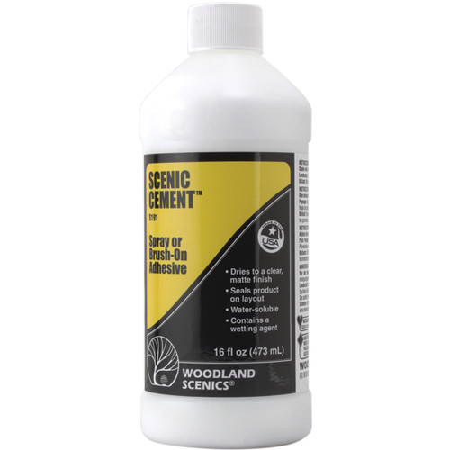 Woodland Scenics Scenic Cement-16oz - S191 - 724771001911 Woodland Scenics Scenic Cement-16oz - S191 - 724771001911