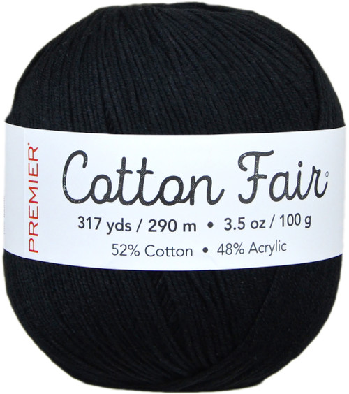 Premier Cotton Fair Yarn-Black 27-14 - 847652035079