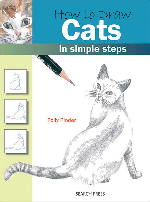 Search Press Books-How To Draw Cats -SP-83693 - 6935080049179781844483693